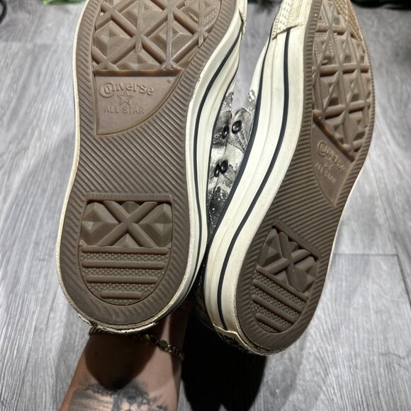 Converse Chuck Taylor All Star Women’s Satin Floral OX 559864C Low Shoes Size 8 - Picture 8 of 9